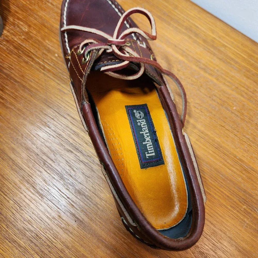 Timberland Women’s Brown Leather Boat Shoes